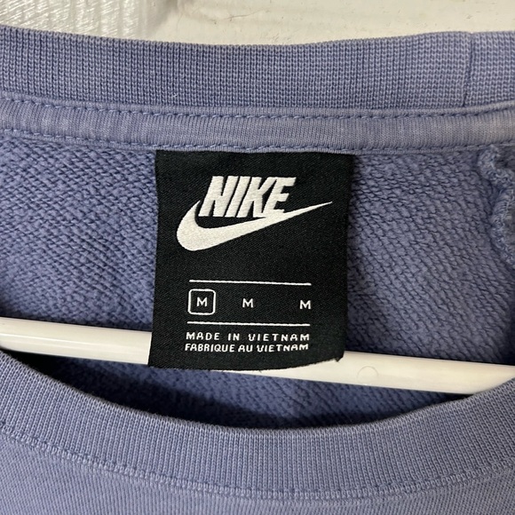 Nike Light Blue Crewneck Sweatshirt with Black Logo - Picture 2 of 3